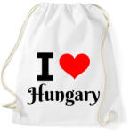 printfashion I love Hungary - Sportzsák, Tornazsák - Fehér (10545013)