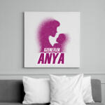 printfashion Szeretlek anya - Vászonkép - Fehér (6636194)