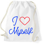 printfashion I love myself 2 - Sportzsák, Tornazsák - Fehér (10646610)