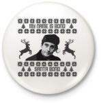 printfashion Santa Bond - The Office - Kitűző, hűtőmágnes - Fehér (14992489)