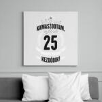 printfashion kamasz-25-black-white - Vászonkép - Fehér (6623165)