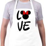 printfashion Love Minnie - Kötény - Fehér (4902803)