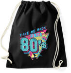 printfashion 80-as évek - Sportzsák, Tornazsák - Fekete (13303369)