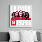 printfashion la casa de papel - A nagy pénzrablás 11 - Vászonkép - Fehér (6638759)