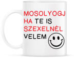 printfashion Mosolyogj ha te is - Bögre - Fehér (5380281)
