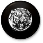 printfashion Tigris black and white - Kitűző, hűtőmágnes - Fekete (12897566)