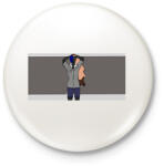 printfashion Zane anime - Kitűző, hűtőmágnes - Fehér (7051606)