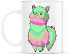 printfashion Szivárvány alpaca - Bögre - Fehér (16163006)