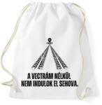printfashion A Vectrám nélkül nem indulok el sehova - Sportzsák, Tornazsák - Fehér (14379007)