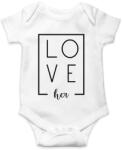 printfashion LOVE her páros 1 - Baba Body - Fehér (6076196)