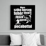 printfashion Nincs szőke herceg - Vászonkép - Fekete (6652673)