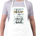 printfashion I love you to the moon - Kötény - Fehér (6059490)