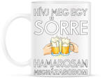 printfashion Hivj meg egy sörre, hamarosan megházasodom - Bögre - Fehér (6314667)