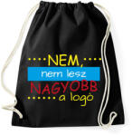 printfashion Nagyobb logó - Sportzsák, Tornazsák - Fekete (12690084)