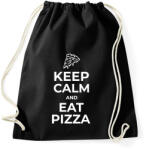 printfashion EGYÉL PIZZÁT - Sportzsák, Tornazsák - Fekete (10366389)