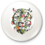 printfashion Tropical tiger - Kitűző, hűtőmágnes - Fehér (3074841)