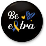 printfashion Be extra - Kitűző, hűtőmágnes - Fekete (13256387)