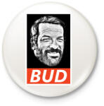 printfashion BUD SPENCER - Kitűző, hűtőmágnes - Fehér (3082702)