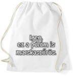 printfashion Macskaszőrös - Sportzsák, Tornazsák - Fehér (13861346)