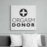printfashion orgasm-donor-black - Vászonkép - Fehér (6623816)