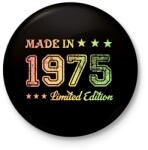 printfashion 1975 - Kitűző, hűtőmágnes - Fekete (6167018)