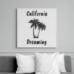 printfashion California Dreaming - Fekete - Vászonkép - Fehér (6626974)
