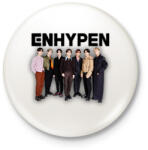 printfashion ENHYPEN KPOP - Kitűző, hűtőmágnes - Fehér (16593178)