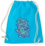 printfashion Tárd ki a szíved - Sportzsák, Tornazsák - Surf blue (190559)