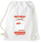 printfashion Motoros vagyok olyan mint más normális ember csak sokkal menőbb - Sportzsák, Tornazsák - Fehér (14639071)