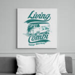 printfashion Lakókocsi - Vászonkép - Fehér (6620928)