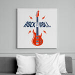 printfashion Rock and roll - Vászonkép - Fehér (14059857)