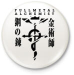 printfashion Fullmetal Alchemist - Kitűző, hűtőmágnes - Fehér (16579911)