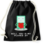 printfashion Leszel a játszótársam? - Sportzsák, Tornazsák - Fekete (1174579)