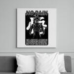 printfashion no pain no super saiyan - Vászonkép - Fehér (12285592)