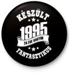 printfashion Születésnap (egyedi évszámmal kérhető) - Kitűző, hűtőmágnes - Fekete (3099431)