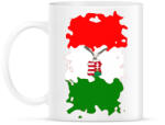 printfashion Tépett magyar zászló turulos címerrel - Bögre - Fehér (1127674)