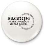 printfashion Sauron make Mordor great again! - Kitűző, hűtőmágnes - Fehér (3082802)