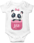 printfashion Panda a zsebben - Baba Body - Fehér (4788074)