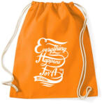 printfashion Minden okkal történik - Sportzsák, Tornazsák - Narancssárga (325547)