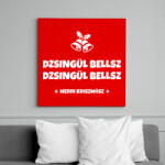 printfashion JINGLE BELLS - Vászonkép - Piros (10741963)