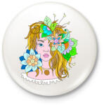 printfashion Virágtündér - Kitűző, hűtőmágnes - Fehér (6080636)