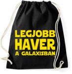 printfashion Legjobb haver a Galaxisban Star Wars - Sportzsák, Tornazsák - Fekete (11854812)