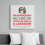 printfashion Karácsonyi rezsicsökkentés 2 - Vászonkép - Fehér (11115939)