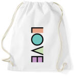 printfashion LOVE - Sportzsák, Tornazsák - Fehér (260587)