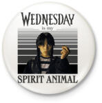 printfashion Spirit animal - Wednesday - Kitűző, hűtőmágnes - Fehér (11612554)