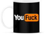printfashion you fuck - Bögre - Fekete (2793111)