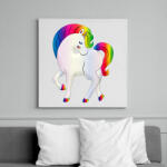 printfashion Egyszarvú - Vászonkép - Fehér (6637391)