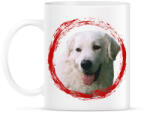printfashion kuvasz kutyus - férfi - Bögre - Fehér (15314427)
