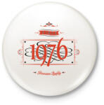 printfashion since-1976-red-black - Kitűző, hűtőmágnes - Fehér (3076522)