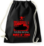 printfashion world of tanks addict - Sportzsák, Tornazsák - Fekete (1976764)